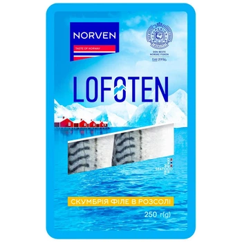 Скумбрія філе в розсолі Norven 250 г (17972919)