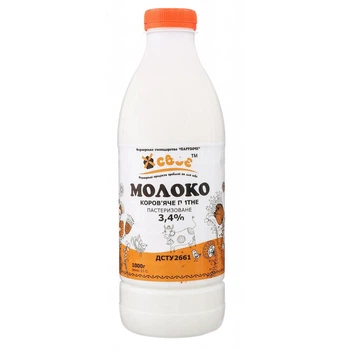 Молоко 3,4% Своє 1 л (17556404)
