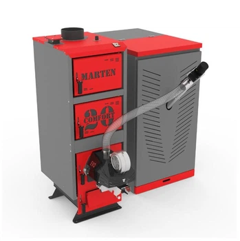 Твердопаливний котел Marten Comfort Pellet MCP-20 20 кВт з ручним завантаженням сталевий