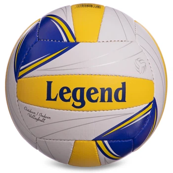 Мяч волейбольный PU LEGEND (PU, №5, 3 шара, сшит вручную) (LG0144)