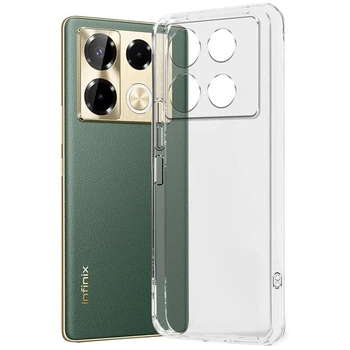 Противоударный TPU чехол Epic Transparent 1,5mm Full Camera для Infinix Note 40 Pro 4G Бесцветный (прозрачный)