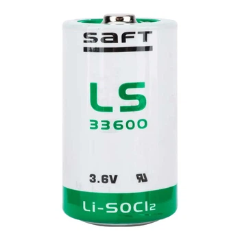 Литиевая батарейка SAFT LS 33600 STD, D, 3,6 В, 17000 мАч