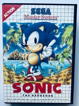 Sonic The Hedgehog, английская версия - картридж для SEGA Master System, Б/У