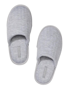 Домашні капці Victoria's Secret Quilted Closed-Toe Slipper M 38-39 Сірий (26569189)