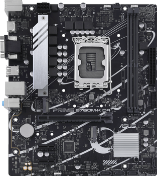 Материнская плата Asus PRIME B760M-K D4 (s1700, Intel B760, PCI-Ex16)