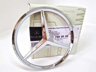 Емблема Mercedes A2117580058 W211-W210 на кришку багажника Хром