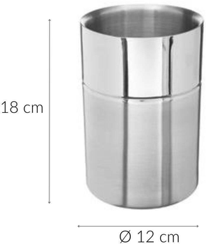 Stojak na wino Secret de Gourmet chłodzący stal nierdzewna 12 cm (3560234511125)