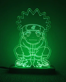 3D світильник-нічник Zayaka Naruto Наруто аніме RGB 15 кольорів 185