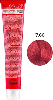 Крем-краска для волос Palco Professional Color 7.66 Блонд светлый интенсивно-красный, 100 мл