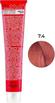 Крем-краска для волос Palco Professional Hair Color 7.4 Блонд средний медный, 100 мл
