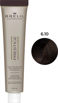 Крем-фарба для волосся Brelil Colorianne Prestige 6.10 Темний блонд холодний попелястий відтінок, 100 мл