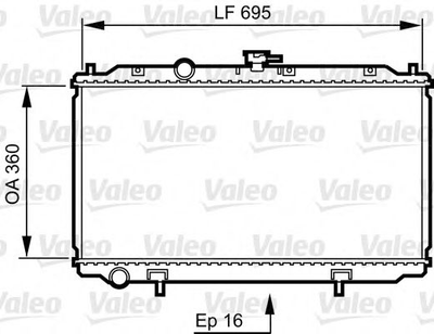 Радіатор Valeo (734736)