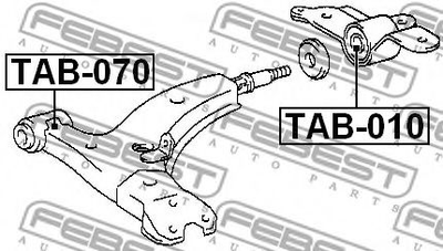 Сайлентблок підвіски Febest (TAB010)