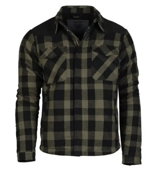 Куртка Mil-Tec Lumber Jacket Black/OD Green розмір М