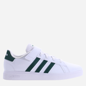 Tenisówki chłopięce adidas Grand Court 2.0 EL IG4842 38.5 Biały/Zielony (4066755818334)