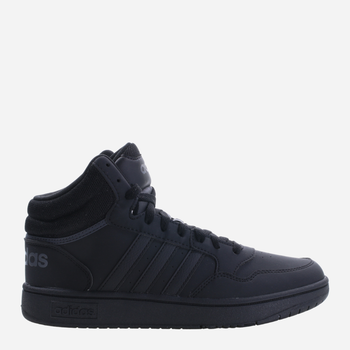 Підліткові кеди для хлопчика adidas hoops 3.0 Mid K HR0228 36 Чорні (4065415596445)