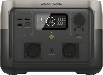 Зарядная станция EcoFlow RIVER 2 Max / 500 Вт / 512 Вт-ч / EU / Евро