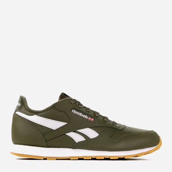 Підліткові кросівки для хлопчика Reebok Classic Leather DV9610 35 Темно-зелені (4061624641839)