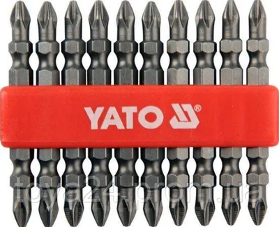 Насадка викруткова YATO : "Philips" PH2, L= 25 мм, уп. 10 шт.