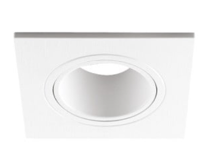 Свiтильник точковий DL0380 MR16/G5.3 / пластик, білий, квадрат, поворотний