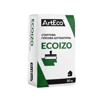Шпатлівка стартова гіпсова чорна ARTEKO ECOIZO 30 кг