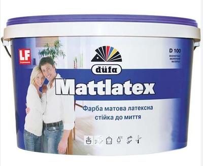Фарба Dufa Mattlatex D100 латексна матова 7кг