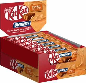 Упаковка батончиків KitKat Chunky з арахісовою пастою 42 г х 24 шт