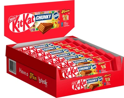 Упаковка батончиків KitKat Chunky молочний DUO 64 г х 24 шт