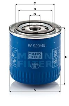 Масляный фильтр MANN W920/48