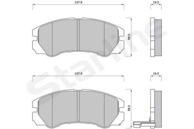 Колодки гальмові дискові STARLINE S BD S387