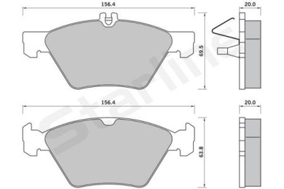 Тормозные колодки дисковые STARLINE S BD S367