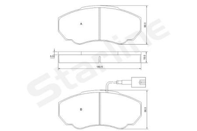 Колодки гальмові дискові STARLINE S BD S839P