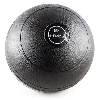 Piłka do ćwiczeń HMS Slam Ball 15 kg Czarna (5907695503692)