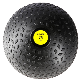 Piłka do ćwiczeń HMS Slam Ball 25 kg Czarno-żółta (5907695539905)