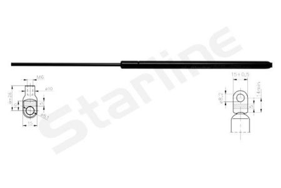 Амортизатор багажника STARLINE S 14.14.805