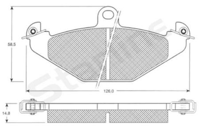 Колодки гальмові дискові STARLINE S BD S059