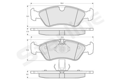 Колодки гальмові дискові STARLINE S BD S048