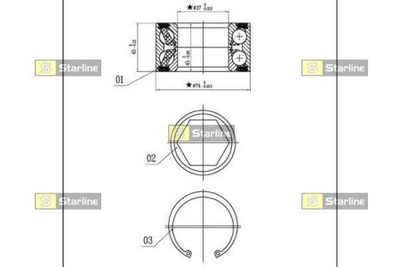 Подшипник колёсный STARLINE S LO 01326