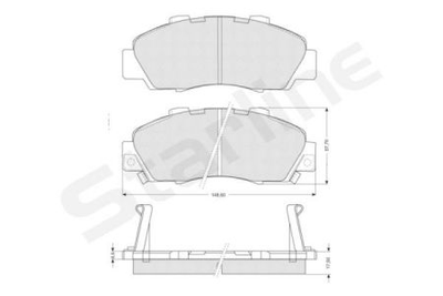 Колодки гальмові дискові STARLINE S BD S214