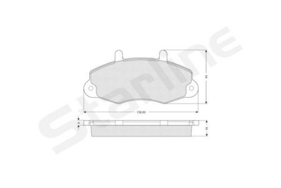 Тормозные колодки дисковые STARLINE S BD S039