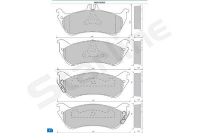 Колодки гальмові дискові STARLINE S BD S424