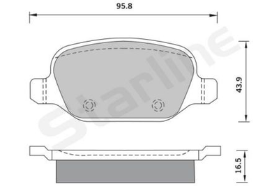 Колодки гальмові дискові STARLINE S BD S382