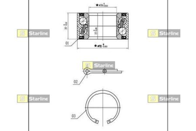 Колісний підшипник STARLINE S LO 00736