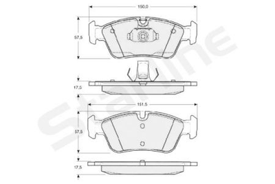 Колодки гальмові дискові STARLINE S BD S314