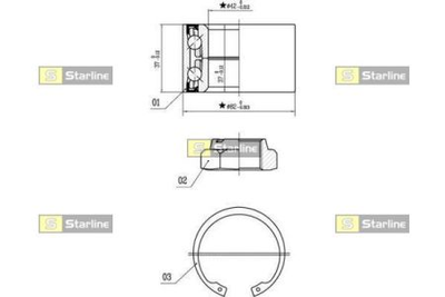 Колісний підшипник STARLINE S LO 00962