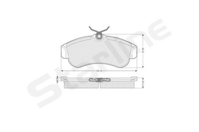 Тормозные колодки дисковые STARLINE S BD S203