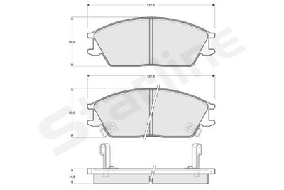Тормозные колодки дисковые STARLINE S BD S047