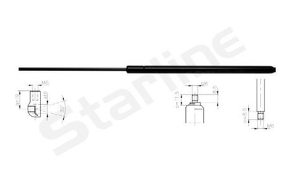 Амортизатор багажника STARLINE S 36.18.801