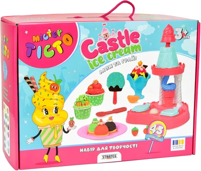 Набір для творчості Strateg Містер тісто Castle Ice-Cream (4823113865825)