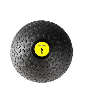 Piłka do ćwiczeń HMS Slam Ball 6 kg Czarno-żółta (5907695539967)